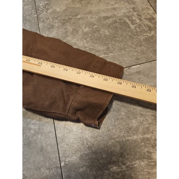 Wells Lamont Jacket Mens LARGE Brown Canvas Workwear Coat Detroit Style Quilted - Picture 12 of 16